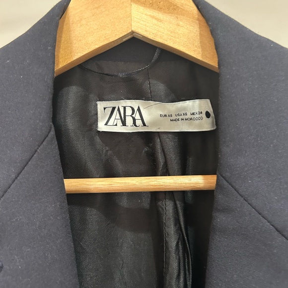 Zara Navy Blue Oversized Blazer - Picture 6 of 7
